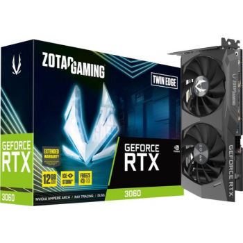 Zotac Gaming GeForce RTX 3060 Twin Edge 12GB GDDR6 Graphics Card Zotac Gaming GeForce RTX 3060 Twin Edge 12GB GDDR6 Graphics Card